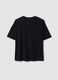 Black crew-neck T-shirt in stretch cotton-modal blend, regular fit_6