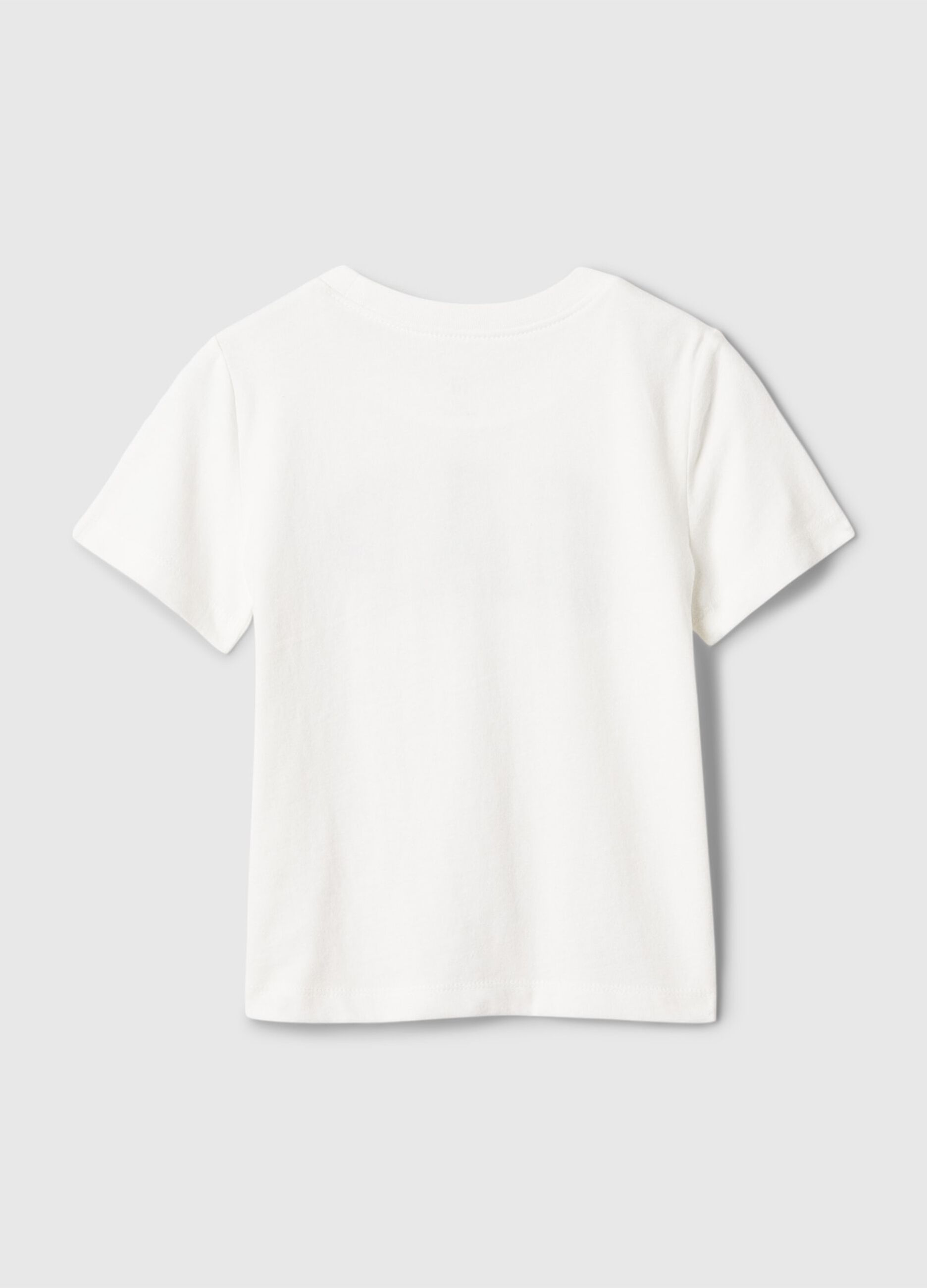 White Short Sleeve T-shirt with GAP Logo