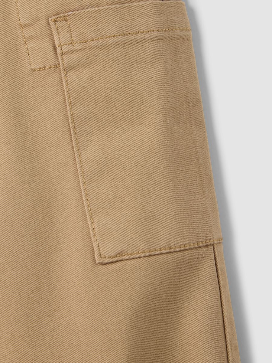 Blue stretch cotton denim trousers_3