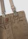 Beige stretch cotton trousers with braces, regular fit_2