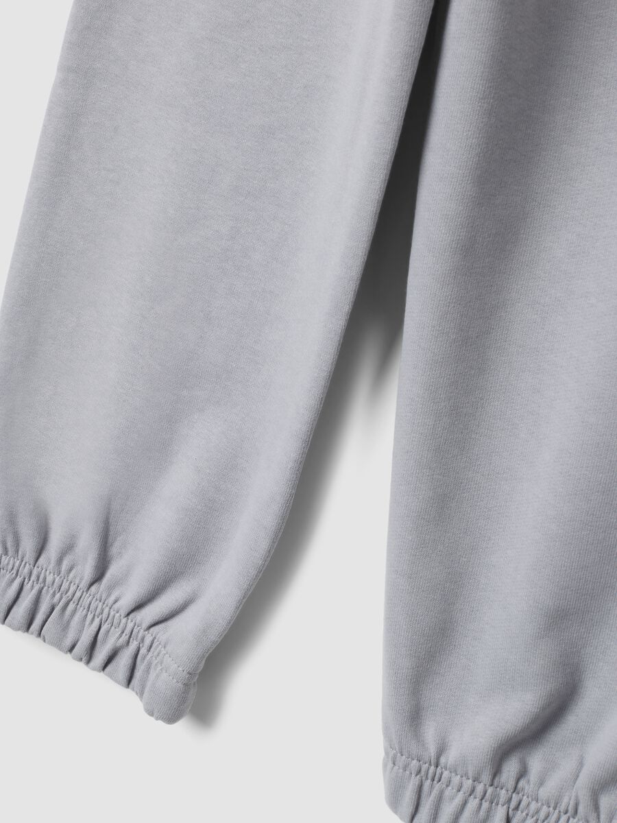 Grey cotton-blend joggers_3