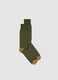Green short stretch-cotton socks_0