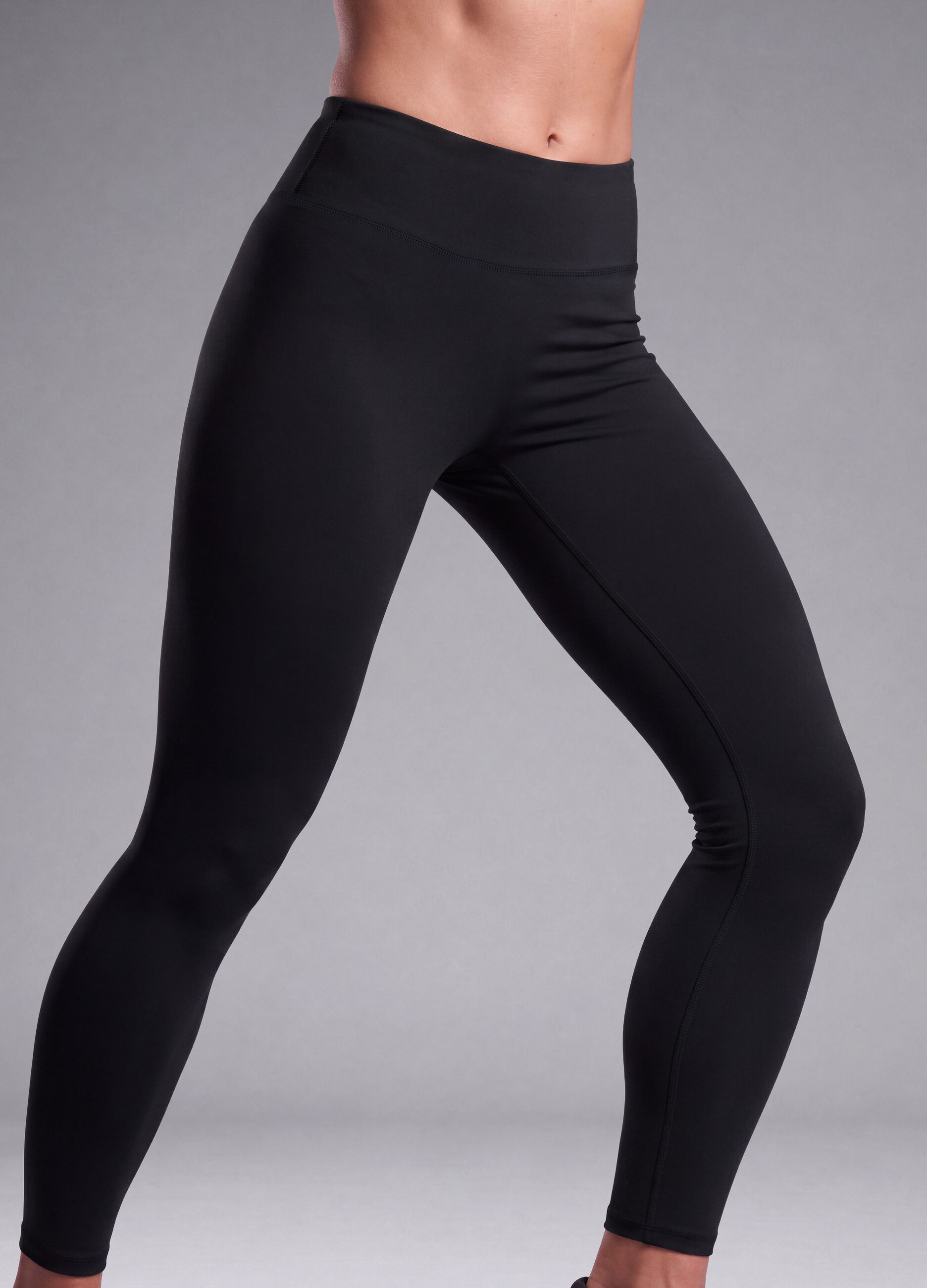 Black high-waisted breathable stretch leggings ALTAVIA STUDIO