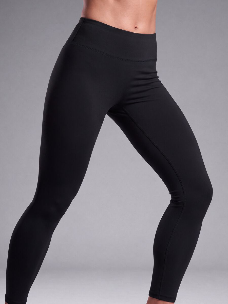 Black high-waisted breathable stretch leggings ALTAVIA STUDIO_4