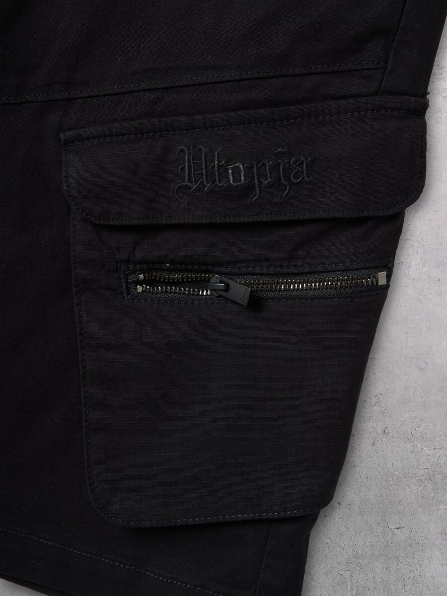 Black Cargo Shorts_6