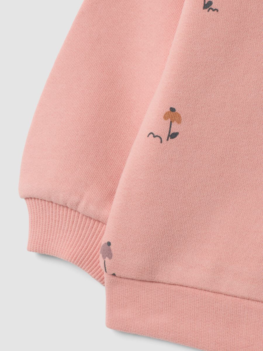 Light pink pure cotton crew-neck sweatshirt_2