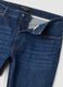 Jeans blu scuro in cotone elasticizzato slim fit_2