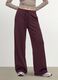 Pantaloni viola wide leg in modal elasticizzato con coulisse_1