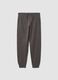 Grey organic cotton jogger trousers_4