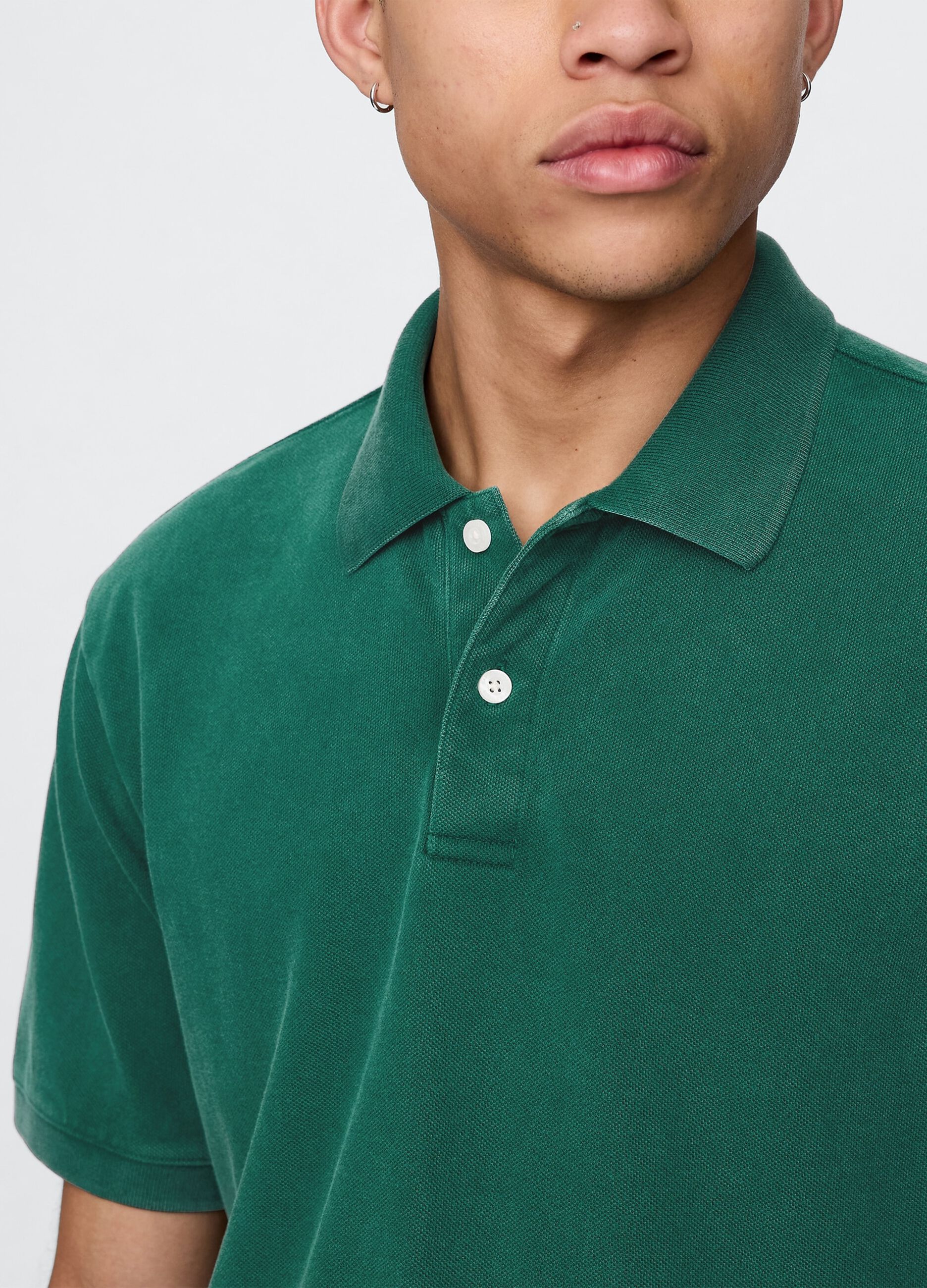 Green pure cotton polo Gap