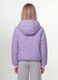 Purple reversible ultralight hooded jacket with zip for girls_3