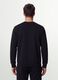 Black crew-neck cotton-blend sweatshirt, regular fit_2