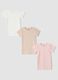 Three-pack of multicolour organic cotton crew-neck T-shirts_0