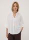 White regular-fit blouse with wide sleeves and mandarin collar_2