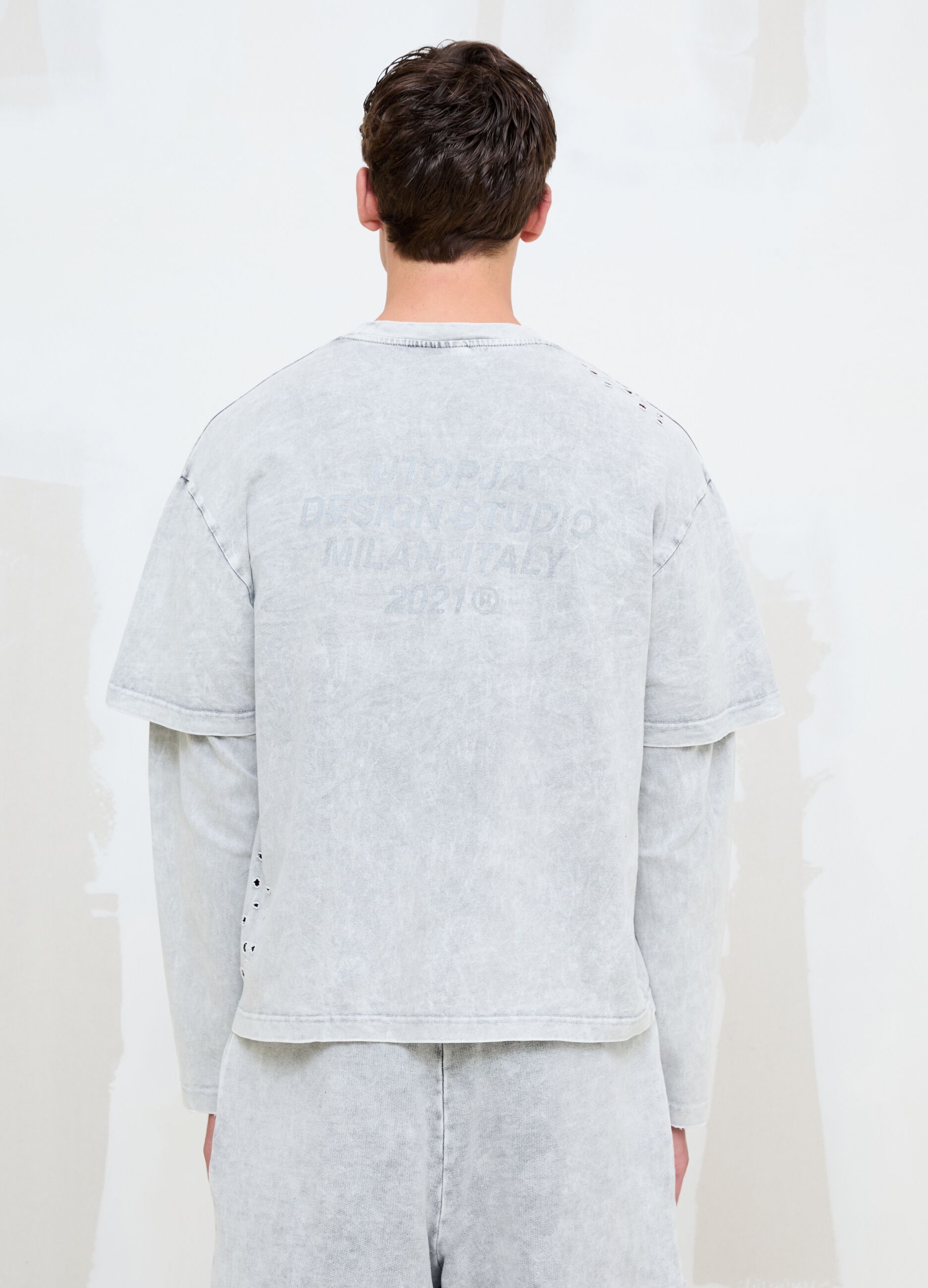Washed Moonstone Double Longsleeve