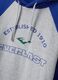 Grey marl cotton-blend hoodie with drawstring hood and print_1