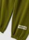 Pantaloni jogger verdi in puro cotone con fondo elastico_2