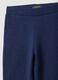 Blue flared stretch cotton leggings_2