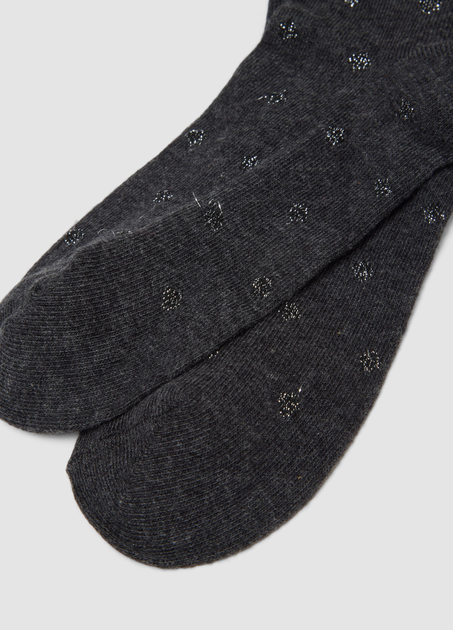 3-pack of grey and black organic stretch cotton socks