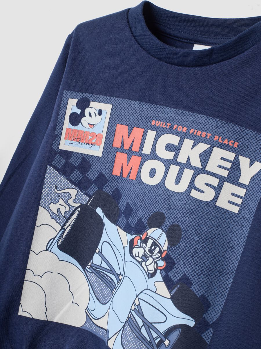 Blue Mickey-themed pyjamas in pure organic cotton_3