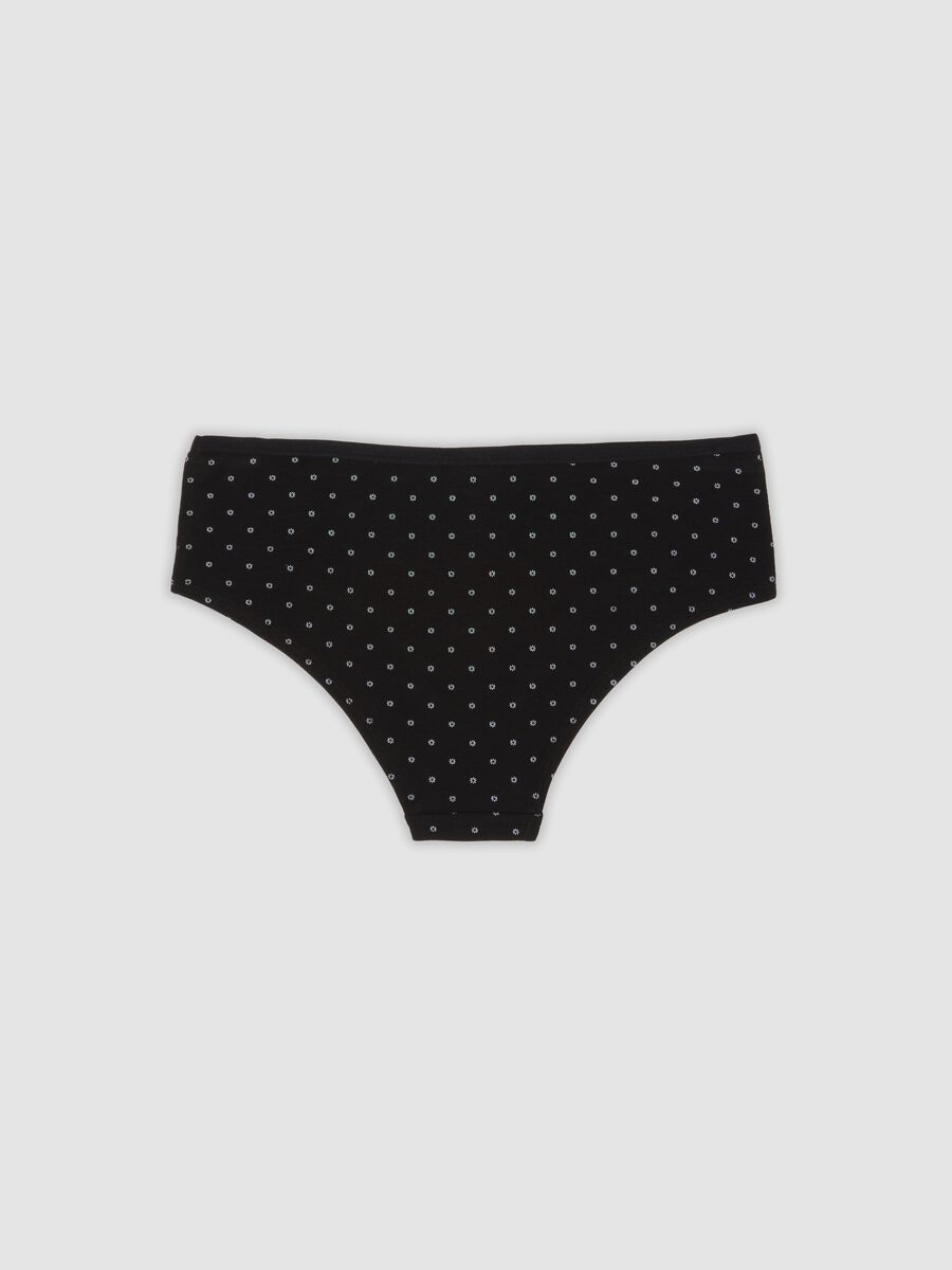 Pack of five black stretch-fabric briefs_5