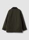 Green regular-fit jacket with zip and ribbed collar_2