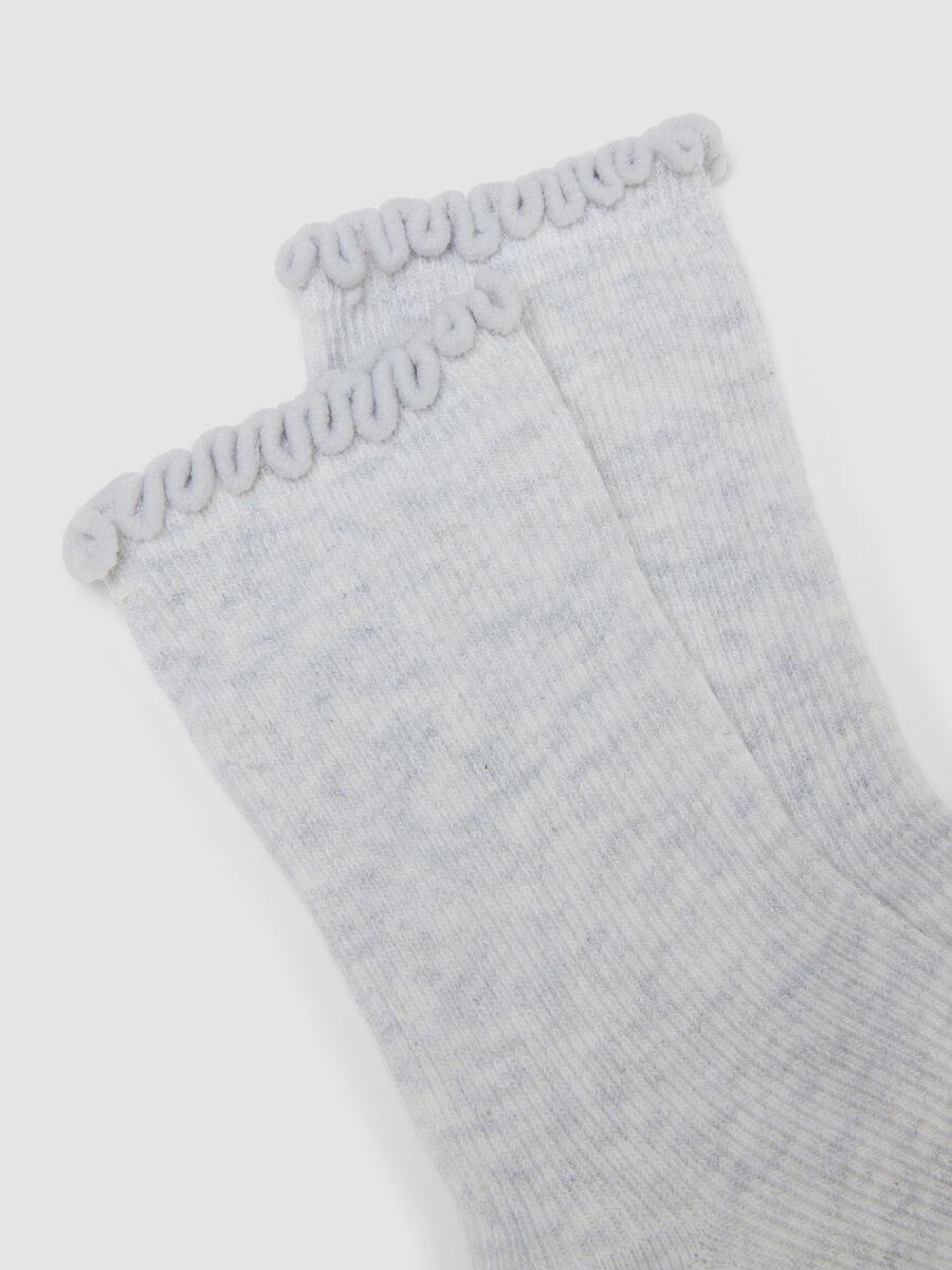 Tripack di calze midi rosa in cotone organico elasticizzato_1