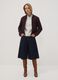 Burgundy purple regular-fit jacket with zip_1