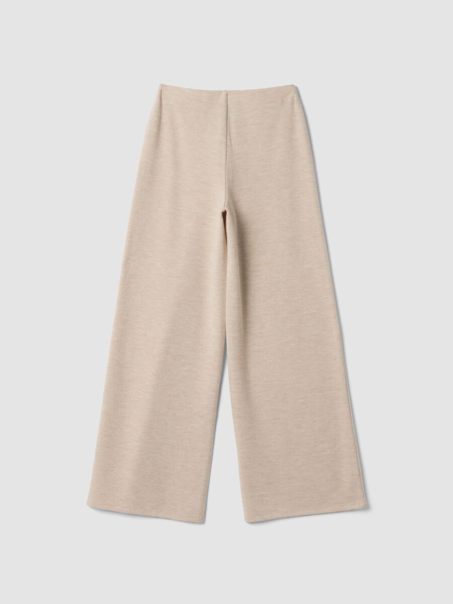 Beige relaxed-fit viscose-blend trousers_2