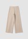 Beige relaxed-fit viscose-blend trousers_2