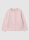Baby girl's pink pure cotton cardigan regular fit_0