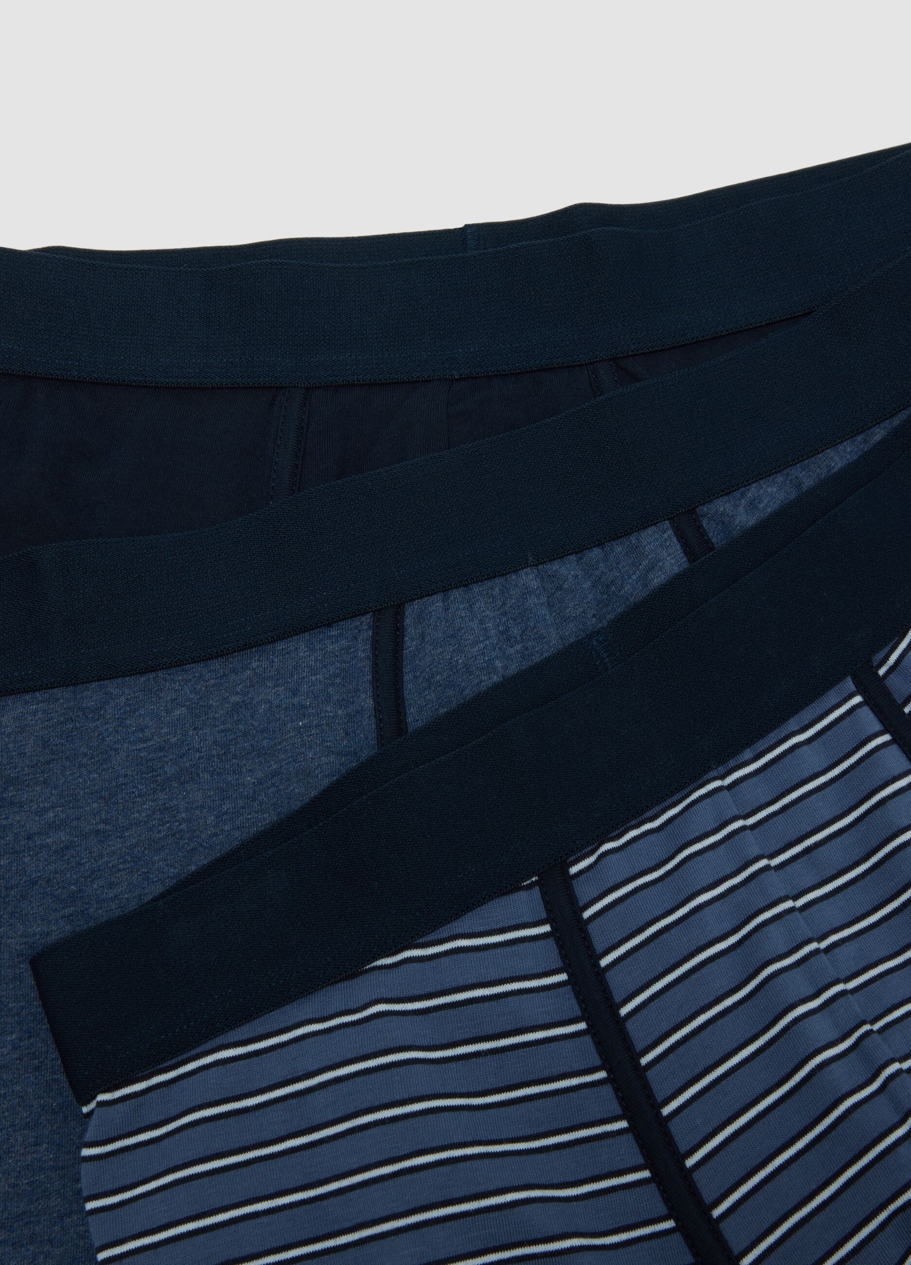 Multipack of five multicolour organic stretch-cotton boxers