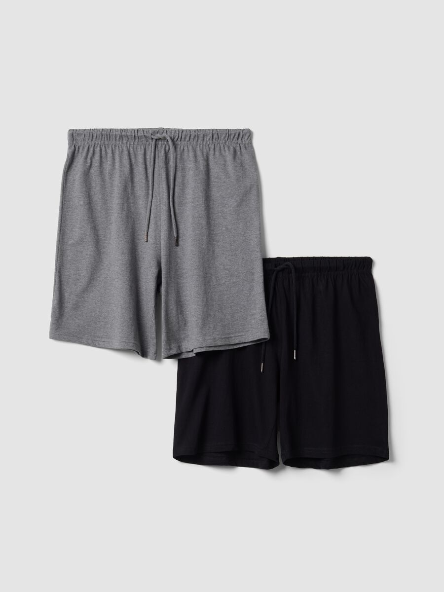 2-pack of multicolour organic cotton pyjama shorts_4