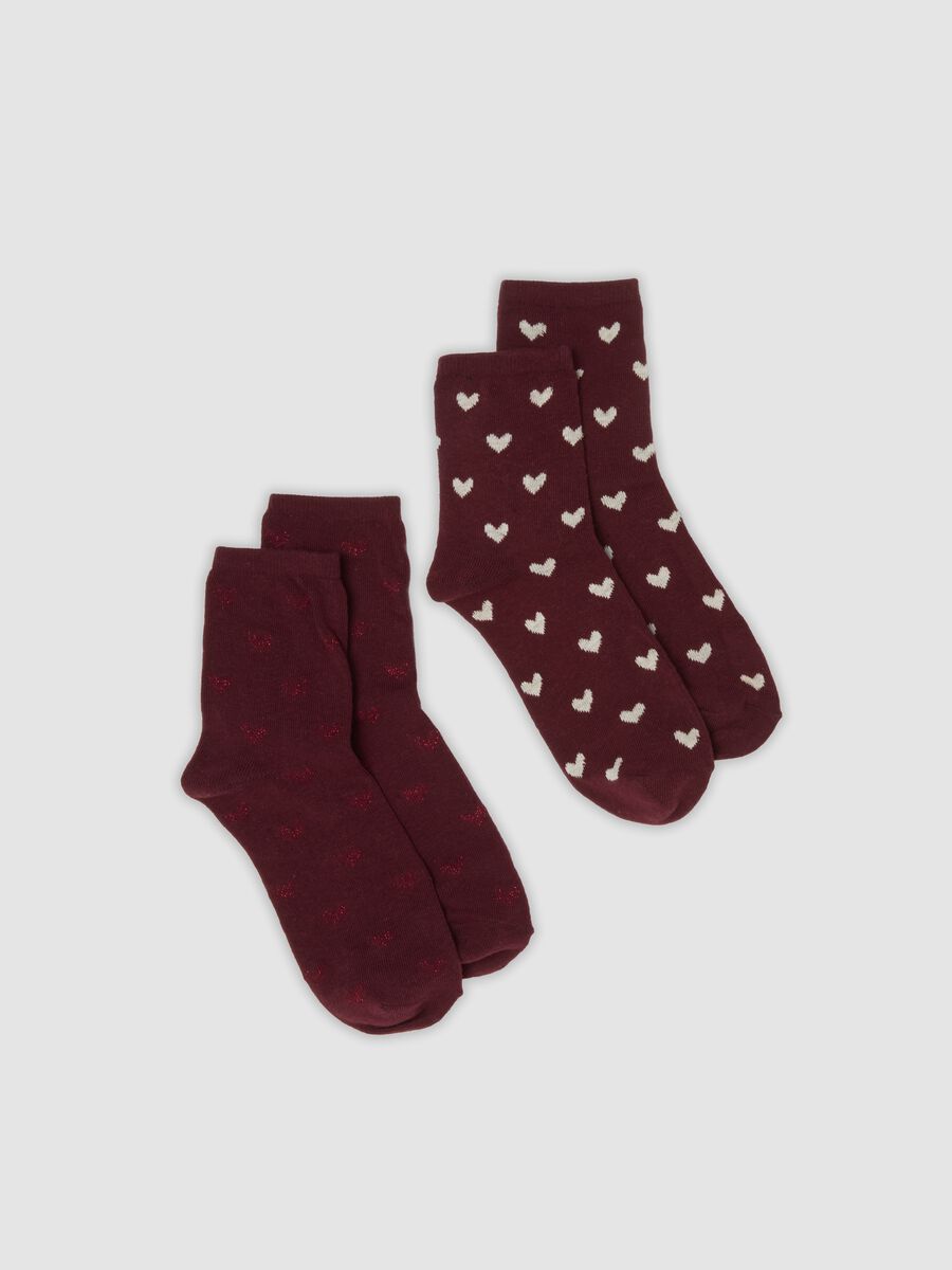 2-pack multicolour socks in stretch organic cotton_0