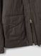 Brown pure cotton hooded jacket_1