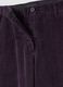 Pantaloni viola in puro cotone a coste regular fit_1