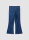 Girls&rsquo; blue flare jeggings in stretch cotton_1