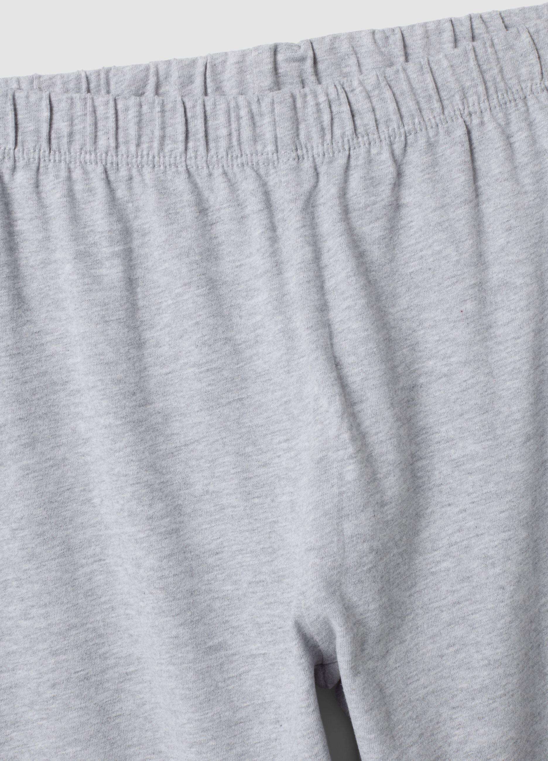 Marl grey organic cotton pyjamas with Mario Kart print