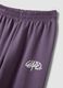 Pantaloni jogger viola in puro cotone_2