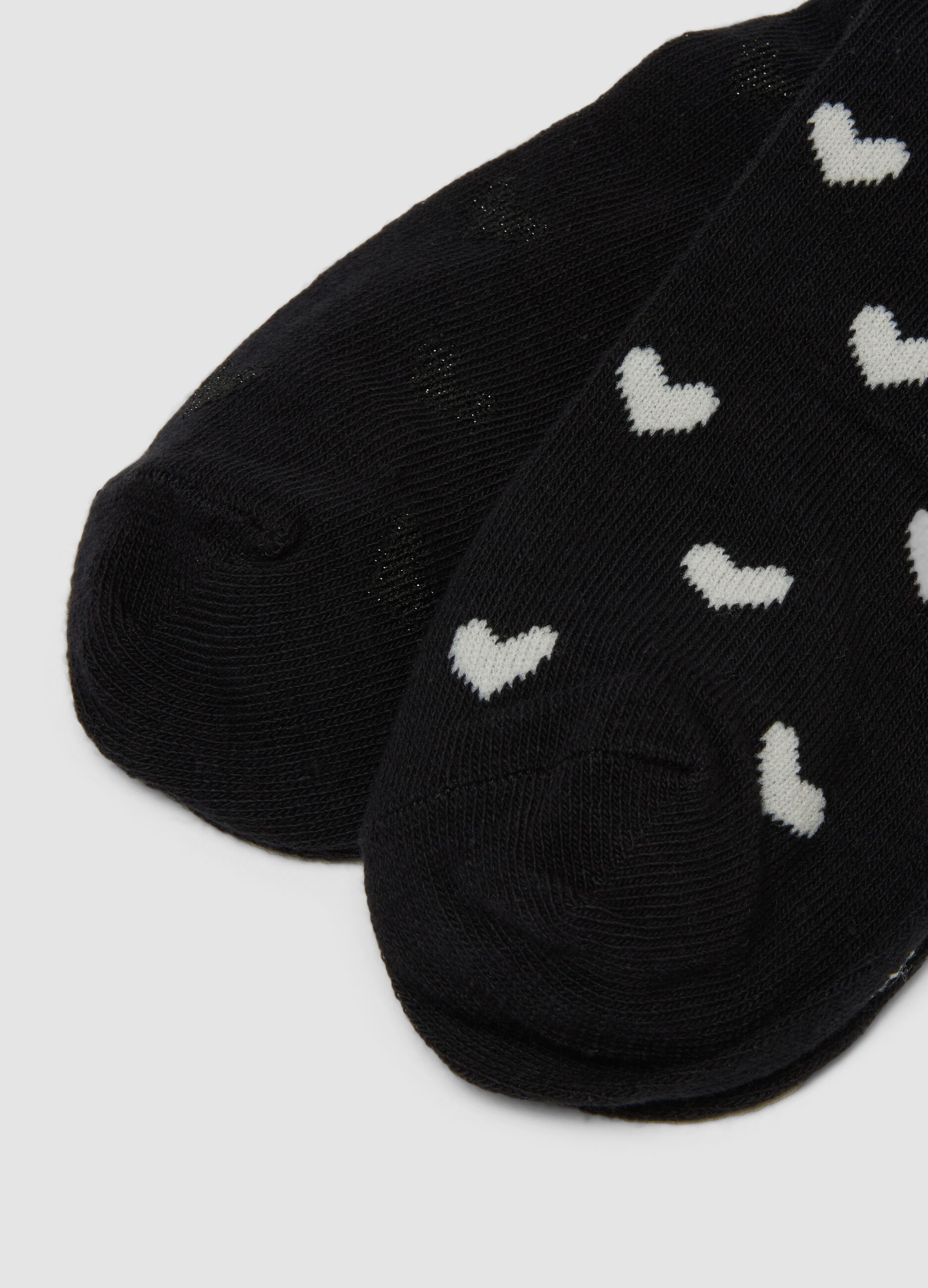 Five-pack of multicolour short socks in organic cotton blend