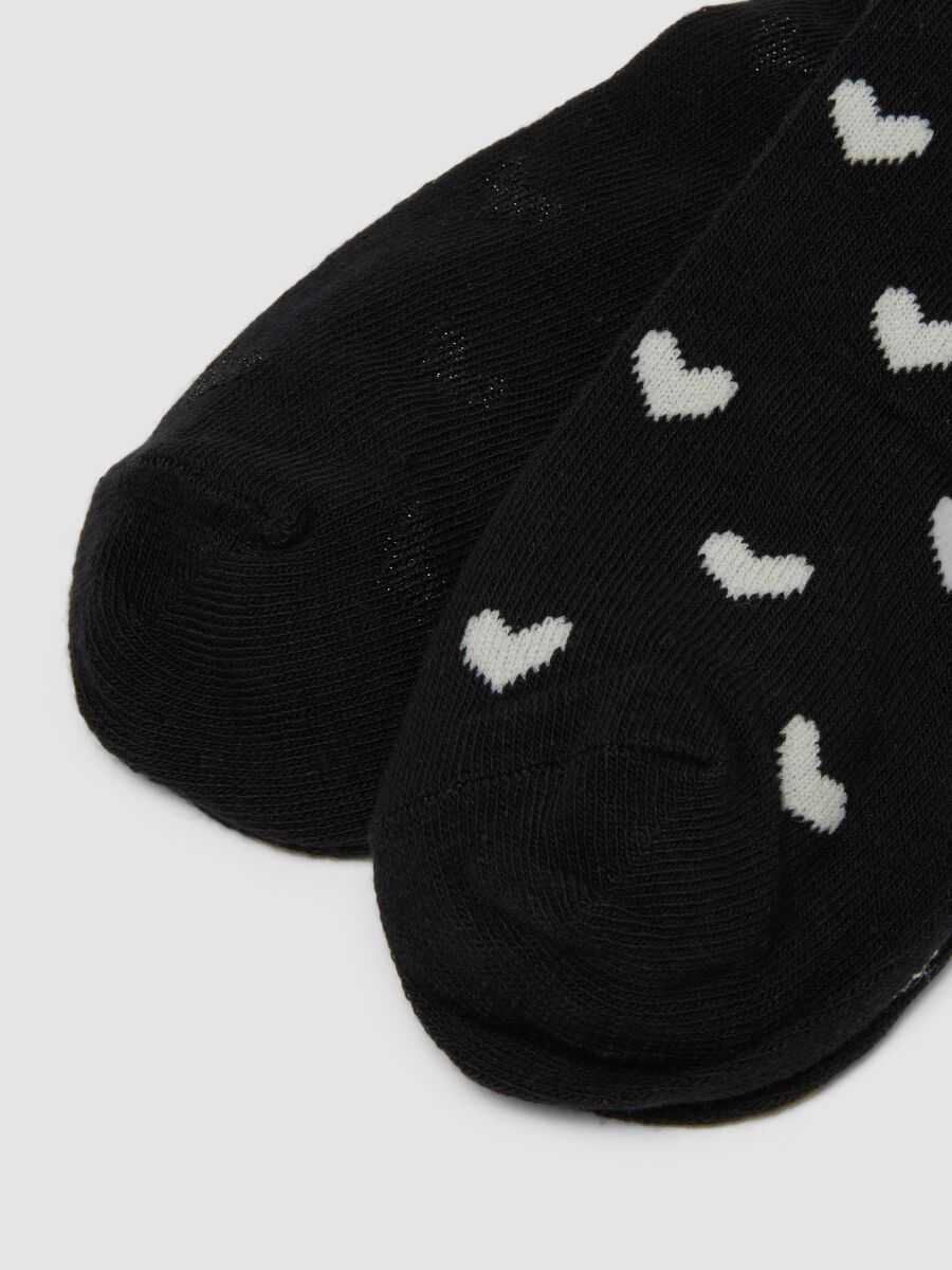 Five-pack of multicolour short socks in organic cotton blend_1