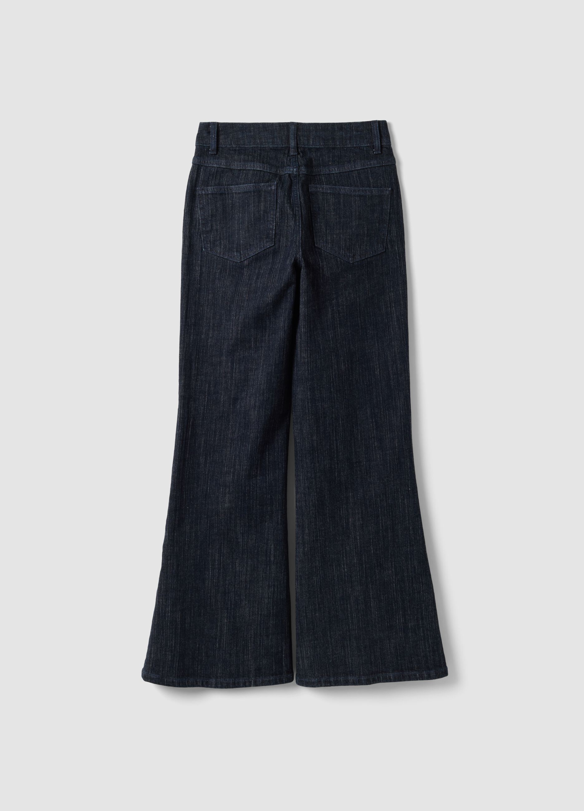 Blue bootcut stretch-cotton denim jeans