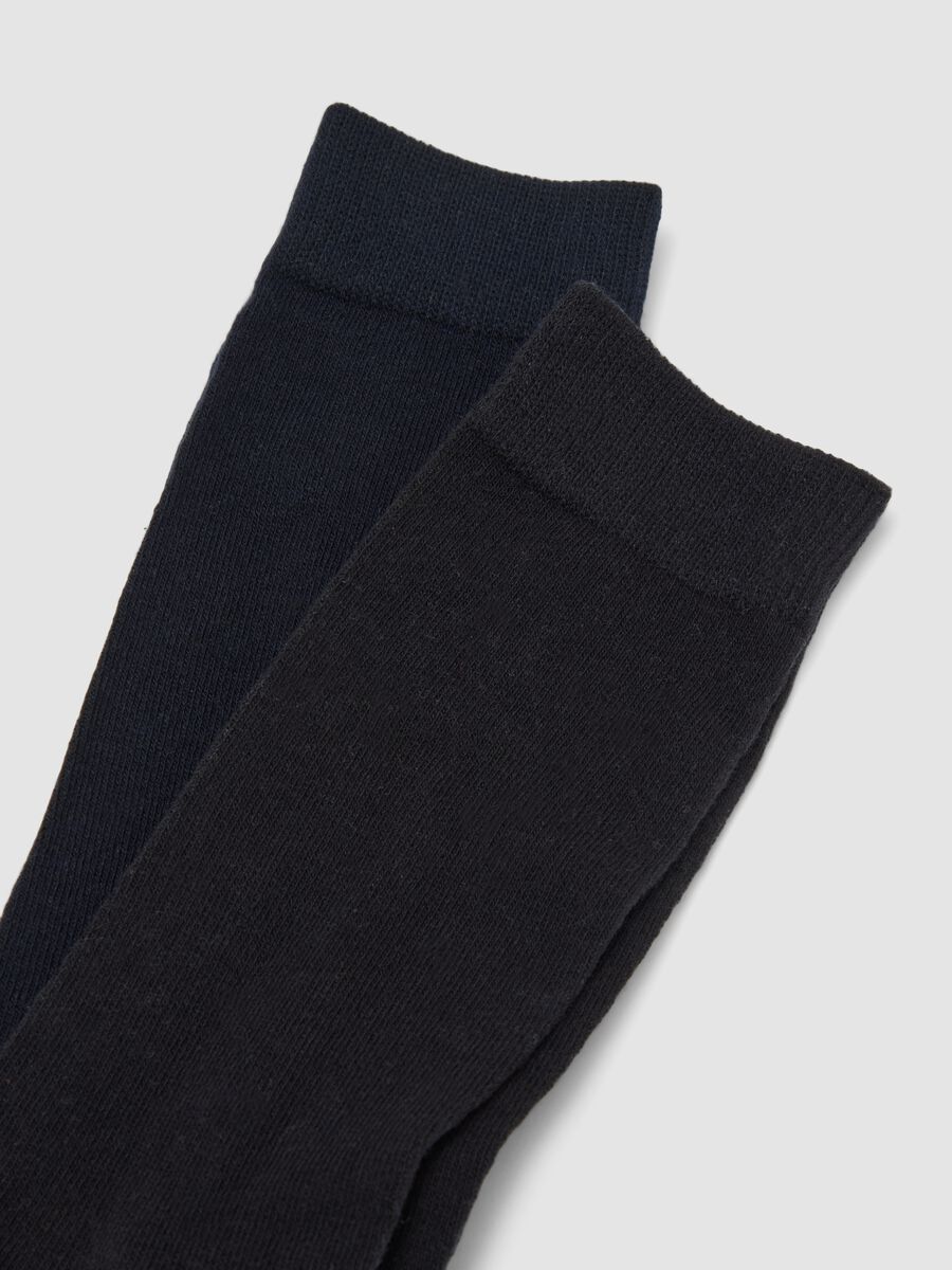 Pack of five multicolour midi socks in stretch organic cotton_2