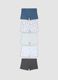 Pack of 5 mid-length multicolour boys&rsquo; boxer shorts in stretch organic cotton_1