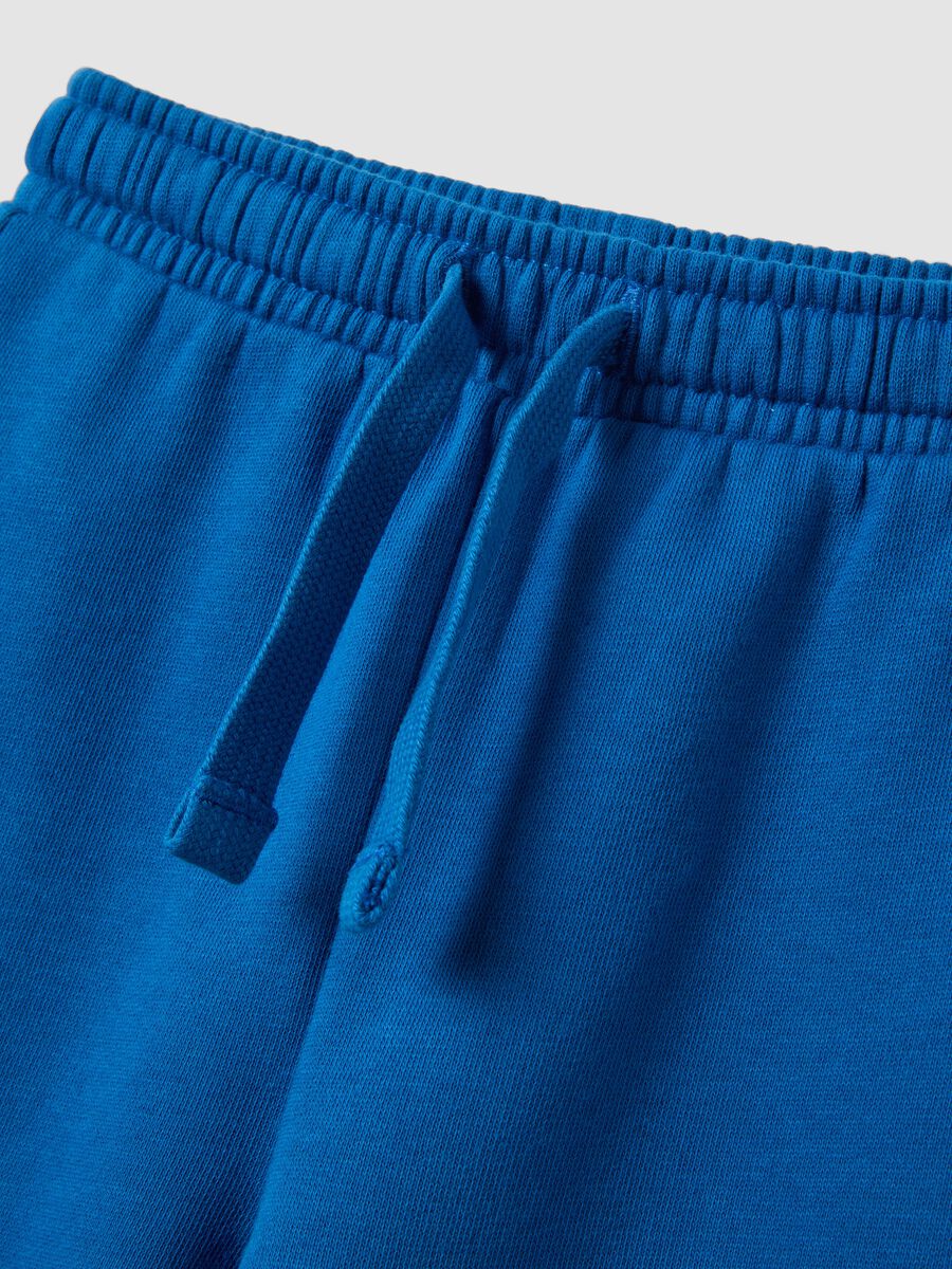Blue jogger trousers in pure organic cotton_2