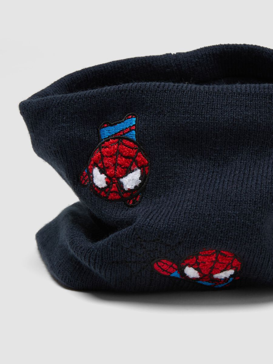Blue MARVEL Spider-Man print snood_2