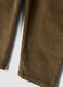 Brown ribbed stretch cotton trousers_3