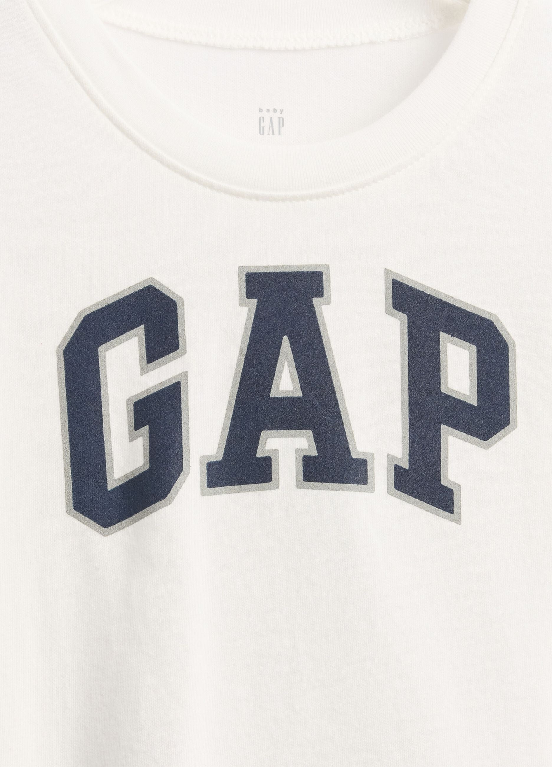 White long-sleeve cotton T-shirt