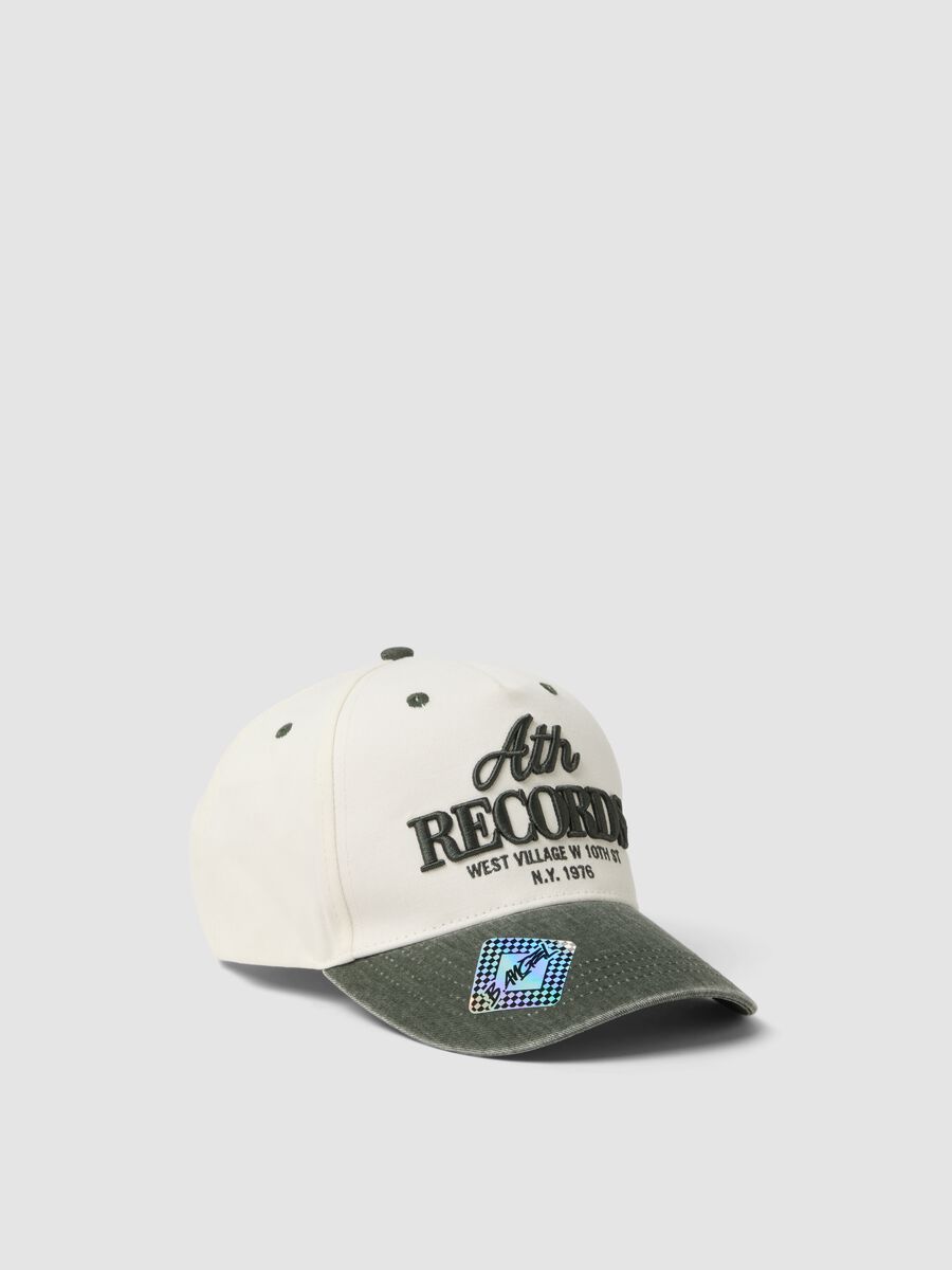 White pure cotton baseball cap_0