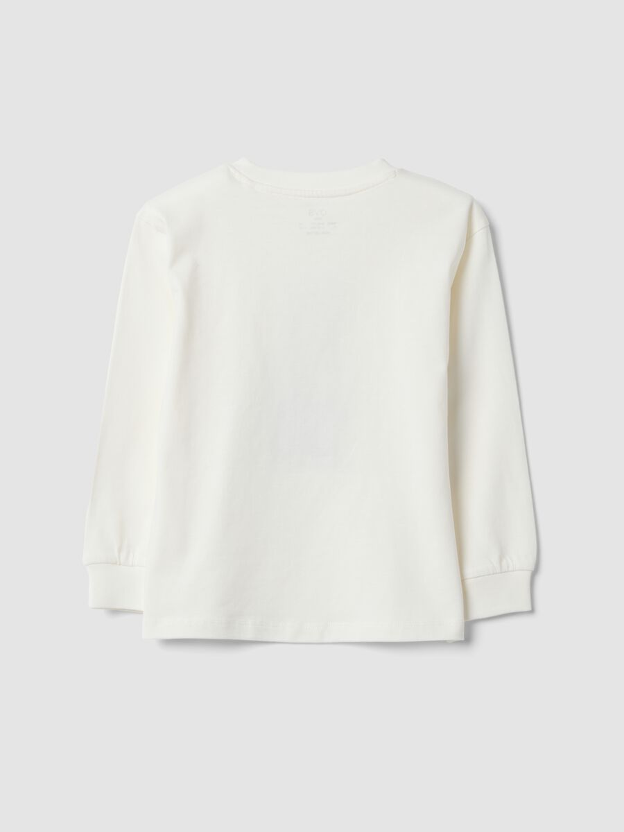 Off-white pure cotton crew-neck T-shirt_1